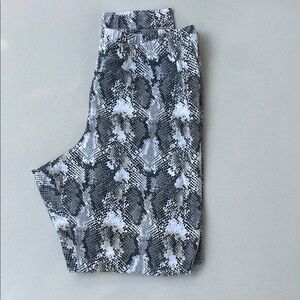 Snakeskin Print Leggings Old Navy